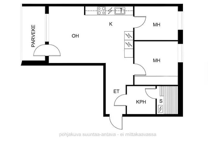 74,5 M2 Ap For 6 With Parking And Sauna Vanda